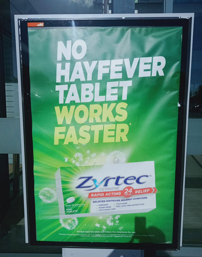 I Was Heading To Buy More Hayfever Tablets... Until An Ad Suggested That Not Taking Any Would Be Better