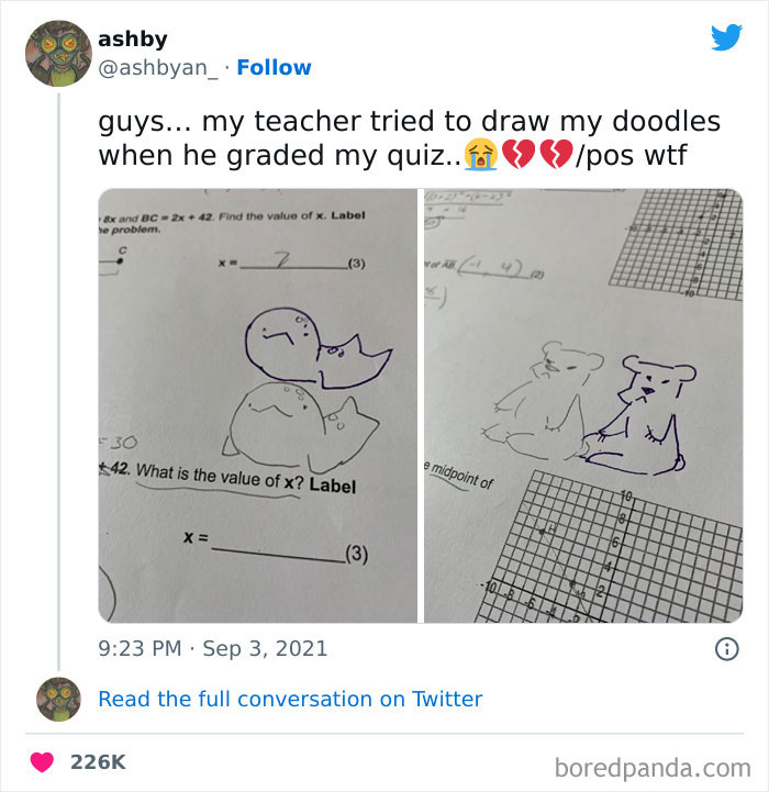 A Teacher Who Made This Kid's Day