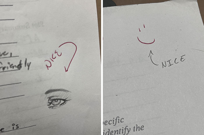 My English Teacher Noticed My Drawing So I Noticed His