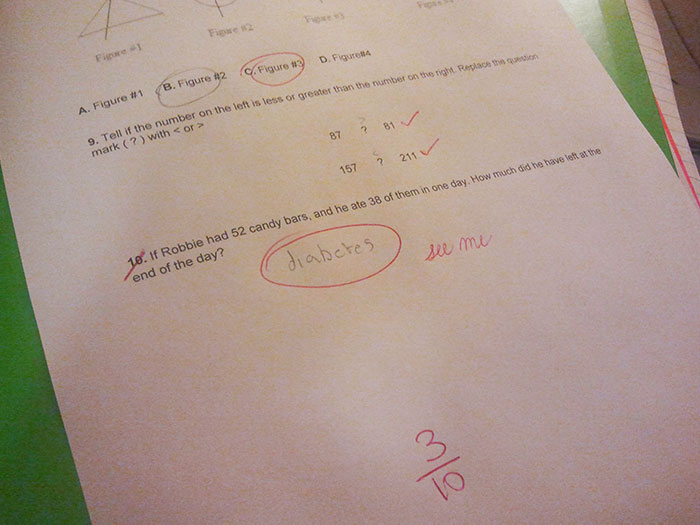 My Brother's Math Test