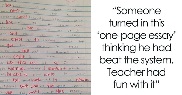35 Test Comments Left By Teachers That Showed Their Students That They Have A Sense Of Humor