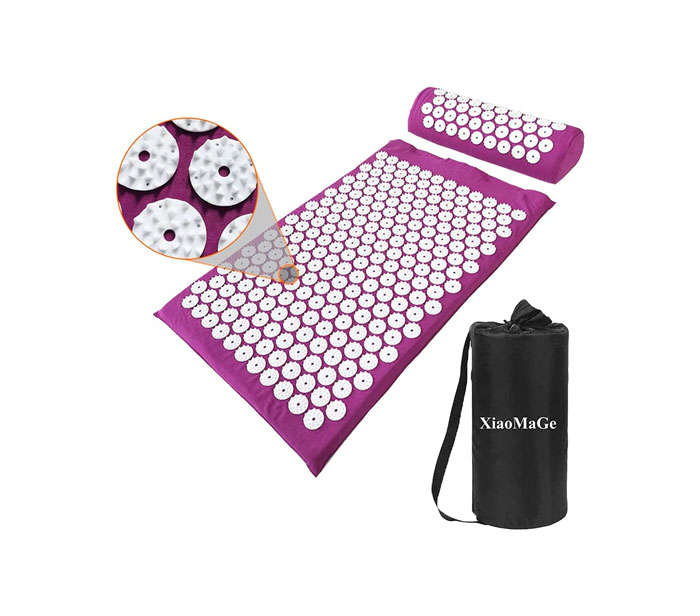 Acupressure Mat And Pillow Set With Bag