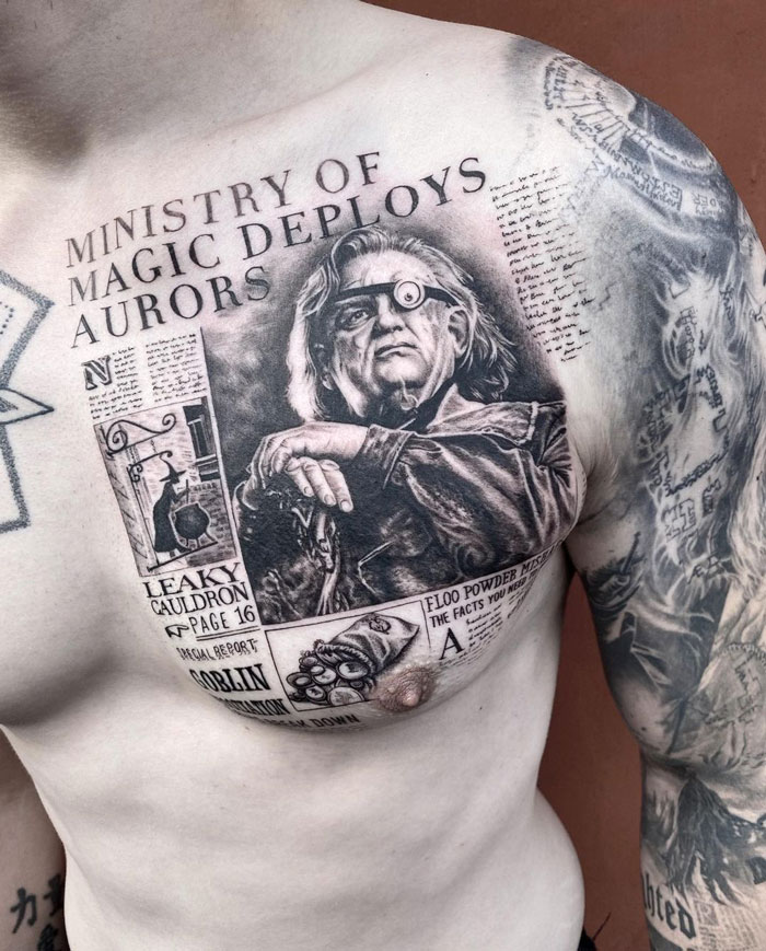 tatouage Harry Potter idées magiques et originales
