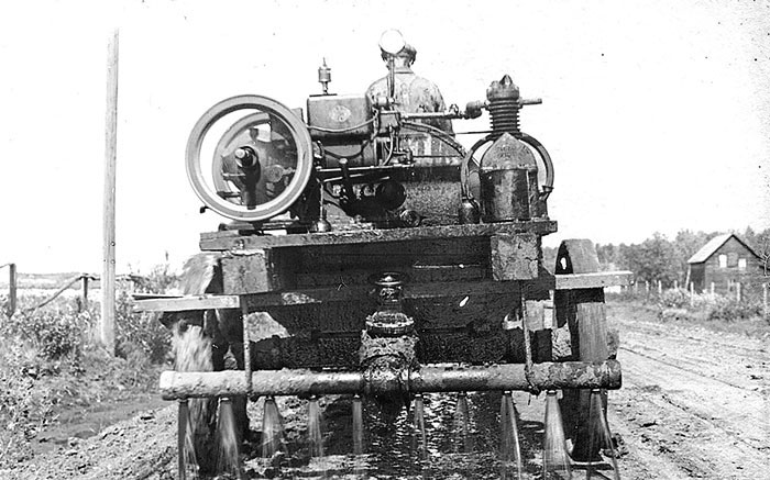 Machine Spreading Asphalt, 1923