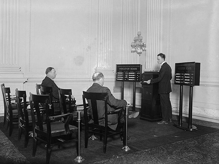 Marshal F. Thompson Voting Machine