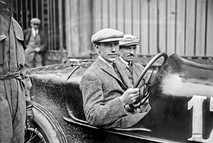 A Race Car Driver Enrico Giaccone At The 1922 French Grand Prix