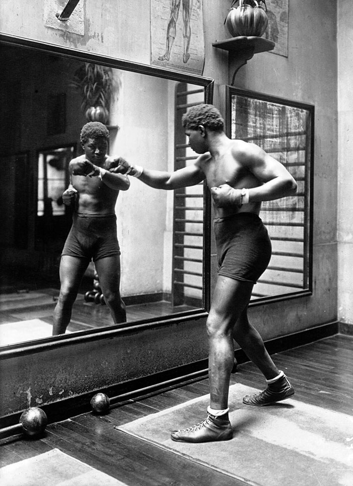 Boxer Siki Doing Shadow Boxing