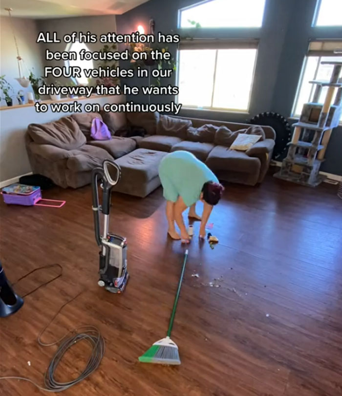 Woman Shows What Her Home Looks Like After She Doesn't Clean For 6 Days, Divorces Her Husband