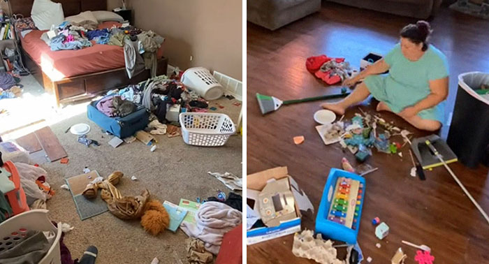 Woman Shows What Her Home Looks Like After She Doesn’t Clean For 6 Days, Divorces Her Husband