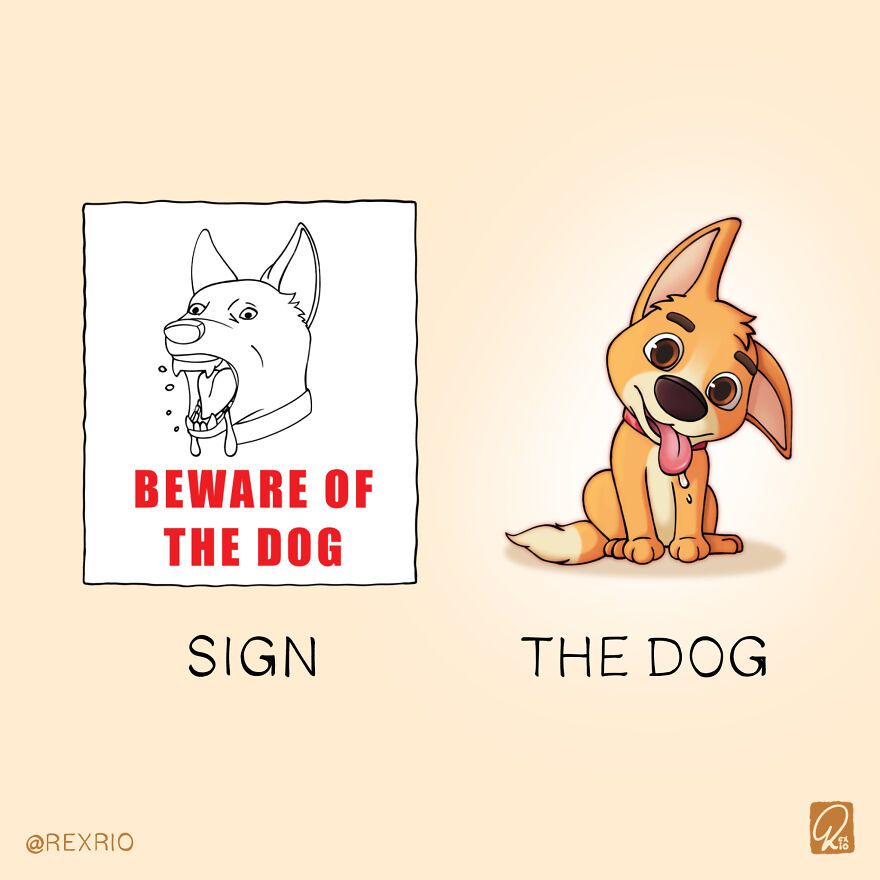 Sign And The Dog