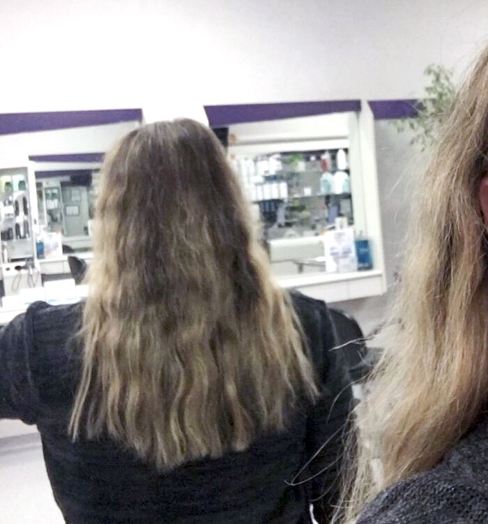 I'm A Hairstylist And My Coworker Cut My Hair Today