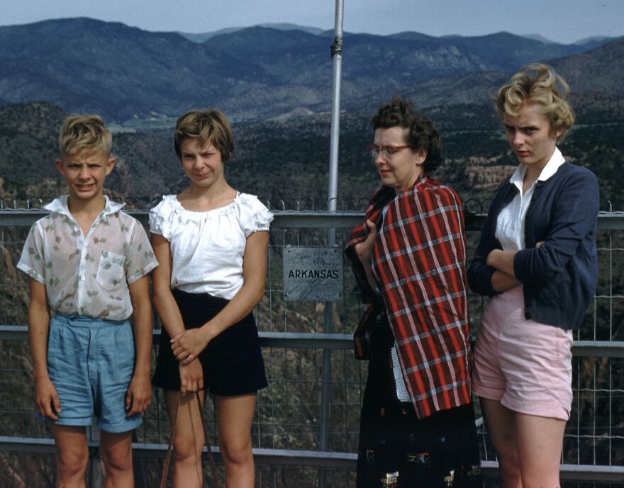 Sullen Teenager At Royal Gorge Bridge, Colorado, 1956