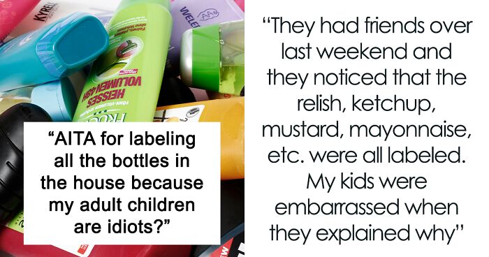 Parent Teaches Their Adult Children A Lesson After They Repeatedly Turn Their Medicated Shampoo Bottle Upside Down