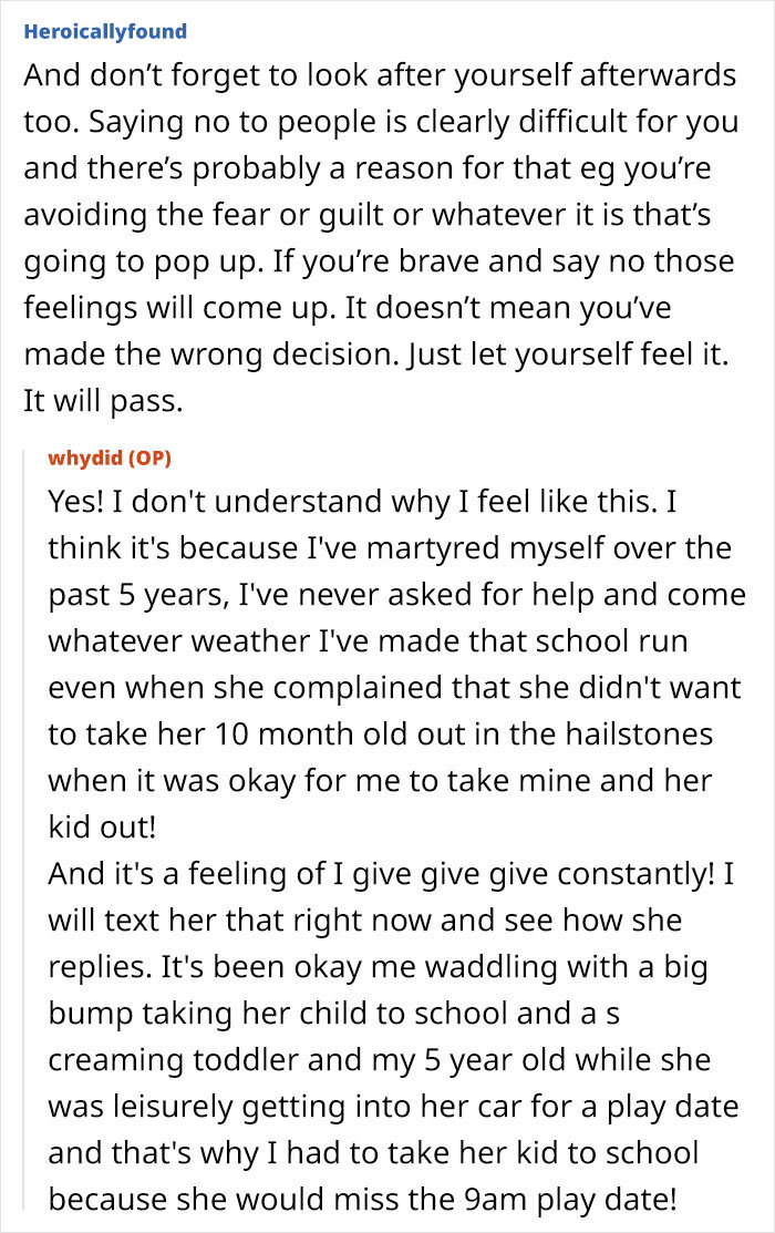 Neighbor Expects This Pregnant Mom To Be A Personal Driver For Their Anxious Son Neighbor Expects This Pregnant Mom To Be A Personal Driver For Their Anxious Son