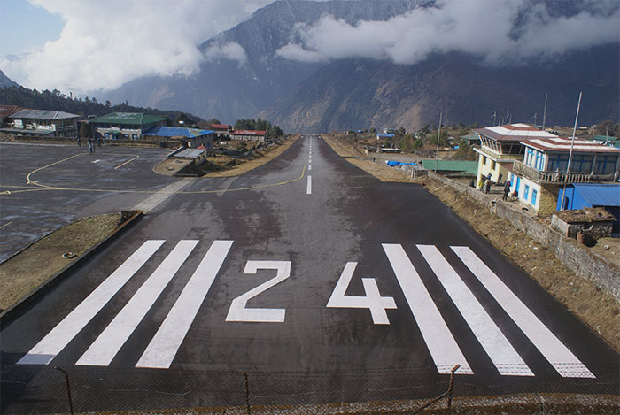Picture of Lukla airport in Nepal
