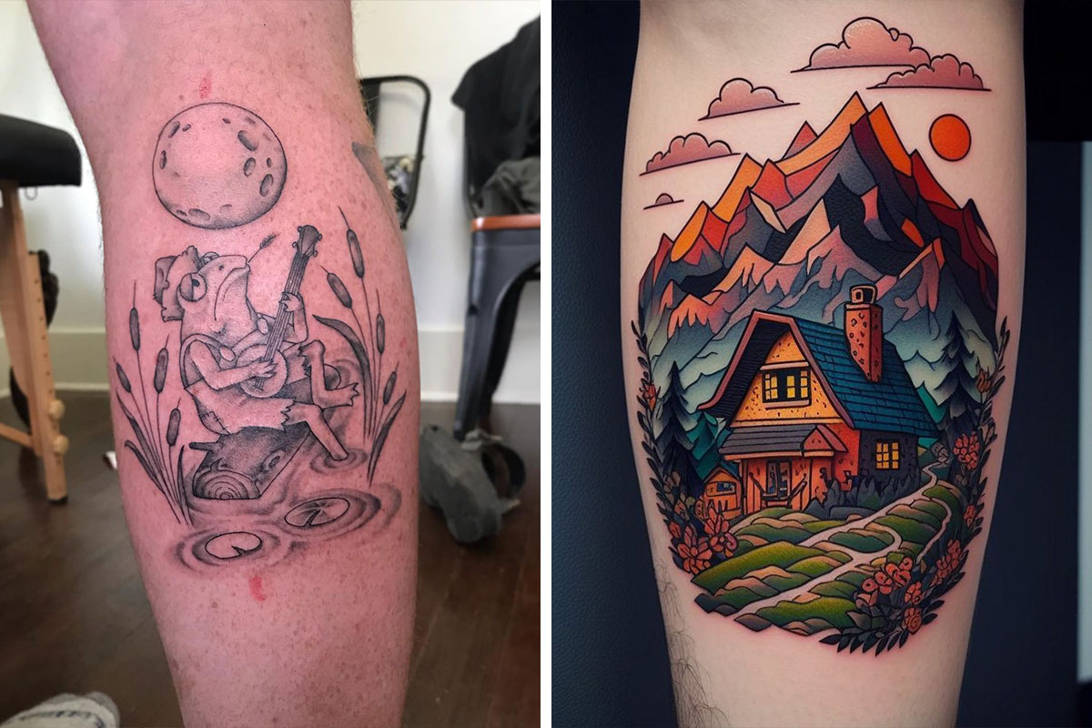 40 Beautiful Landscape Tattoo Ideas that will Blow Your Mind | Art and  Design