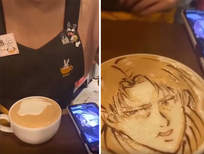 A Coffee Shop In Japan That Allows You To Pick Any Image For Your Coffee