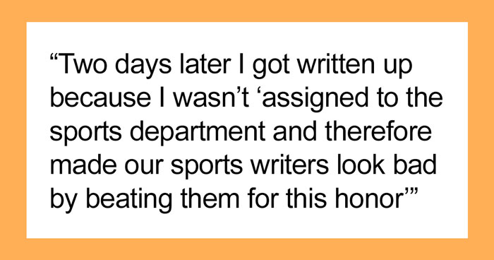 “I’m Not Assigned To The Sports Department”: Writer Receives An Unfair Write-Up, Complies Maliciously And Vows Not To Help Colleagues Instead