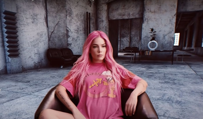 Screen photo from Halsey official music video