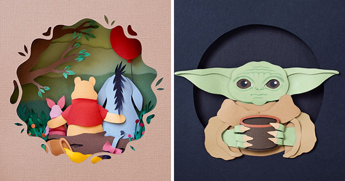 Inspired By Popular Movies And TV Shows, I Created Paper Collages Of The Characters (18 Pics)