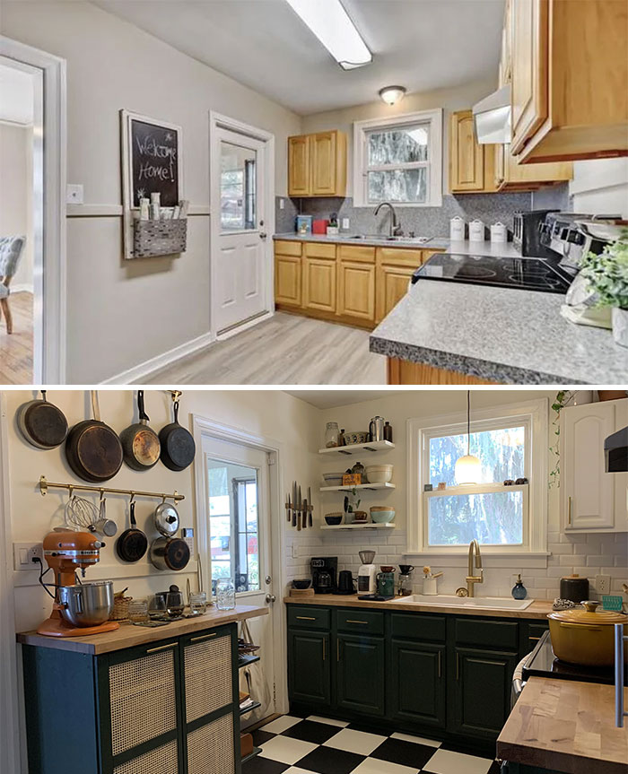 Budget Kitchen Renovation, After & Before (Jacksonville, Fl)