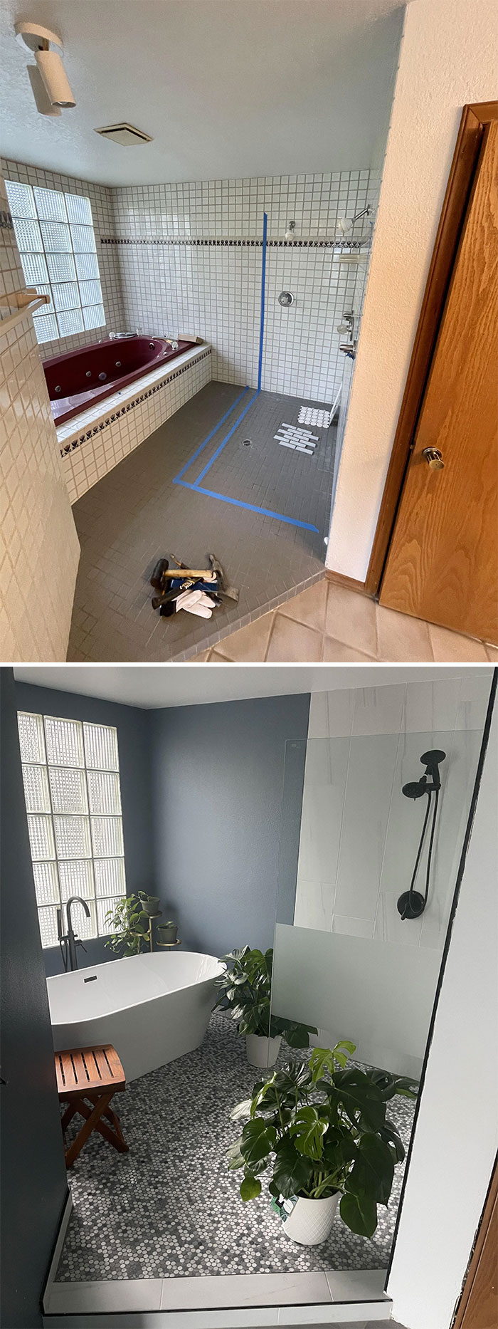 Shower- After/Before -Seattle Wa