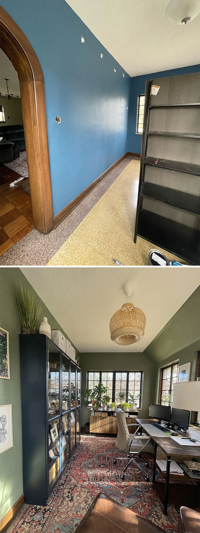 Home Office, Southern Ohio (Before & After)