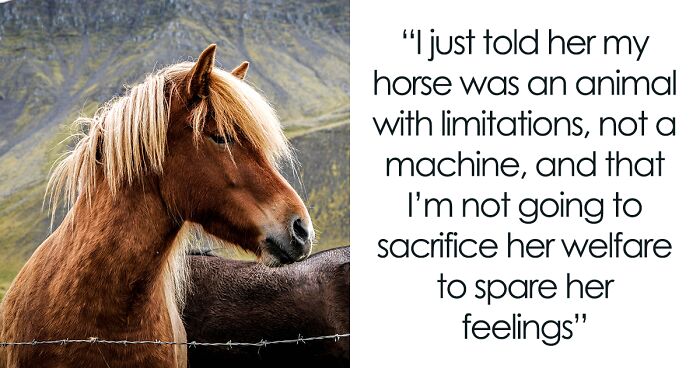 Horse Owner Doesn’t Let Her Overweight Friend Ride One Of The Animals, Gets Accused Of Body-Shaming Her