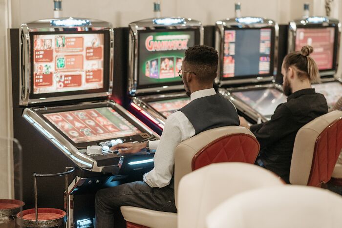 Man Playing In A Casino 
