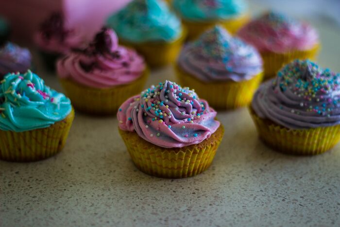 Colorful Cupcakes With Sprinkles 