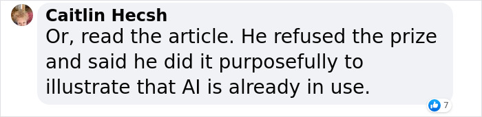 An Award-Winning Photo Turns Out To Be AI-Generated An Award-Winning Photo Turns Out To Be AI-Generated