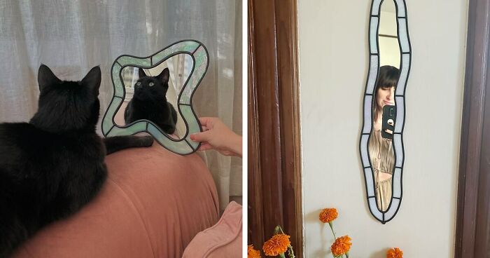 This Artist Creates Wavy, Psychedelic-Looking Mirrors (35 Pics)
