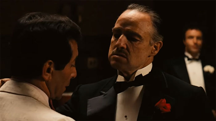 Don Vito Corleone talking