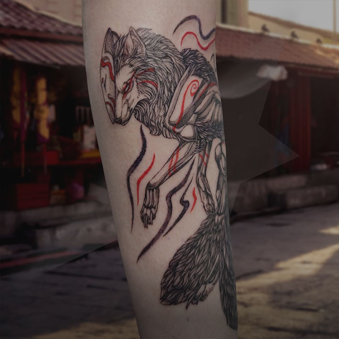 Kitsune Tattoo By Levi