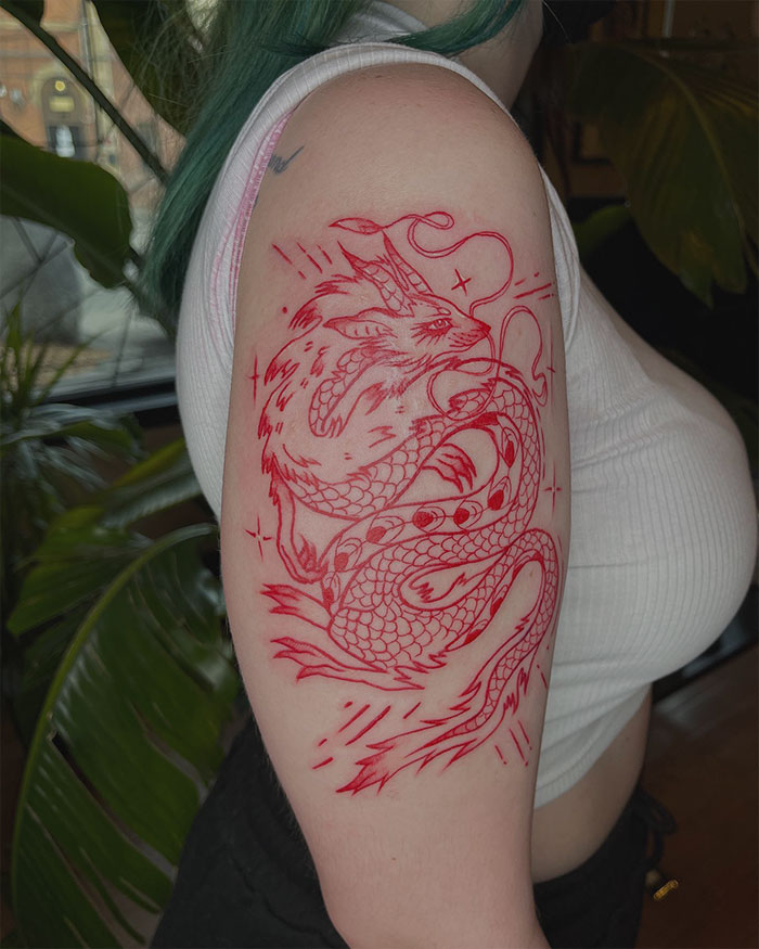 Dragon Guardian - Red Ink