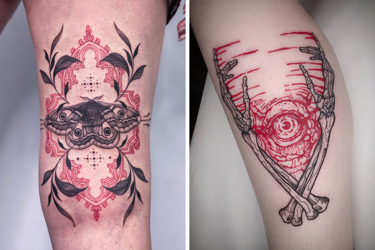 Red tattoo designs