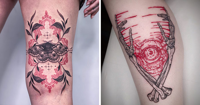104 Red Ink Tattoos That Look Absolutely Amazing