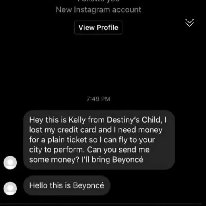 Beyonce Scam