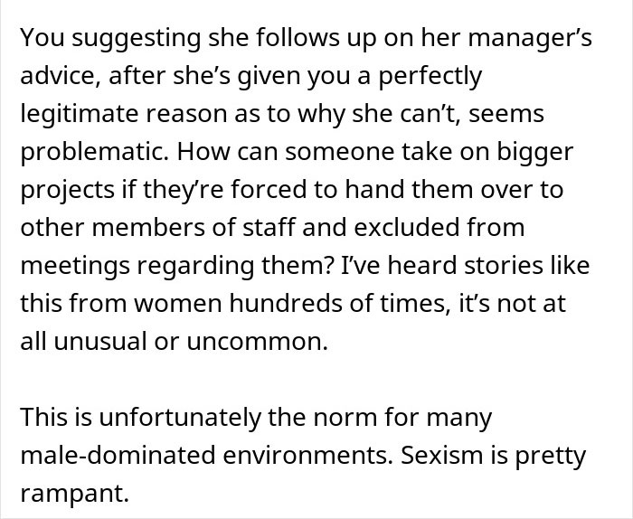 Guy Challenges His GF's Claims About Sexism At Work, Gets An Eye-Opening Reality Check Guy Challenges His GF's Claims About Sexism At Work, Gets An Eye-Opening Reality Check