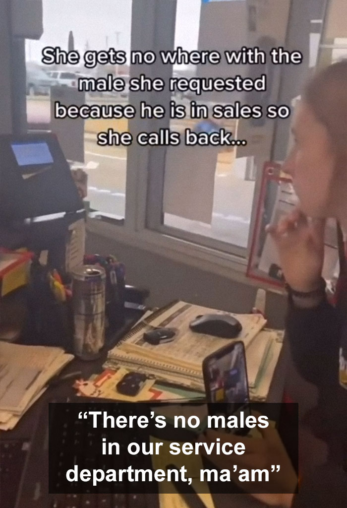 Karen Complains Women Don't Belong In Auto Service, Demands A Male Mechanic Karen Complains Women Don't Belong In Auto Service, Demands A Male Mechanic