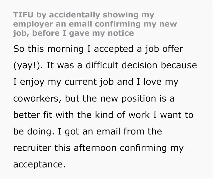 Woman Opens Up About Accidentally Showing Her Newly Accepted Job Offer To CEO Before She Gave Her Notice