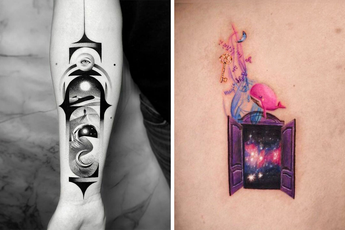 Galaxy Tattoo Ideas | Galaxy tattoo, Cosmic tattoo, Space tattoo