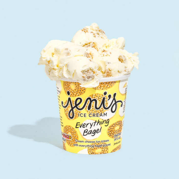 Bagel ice cream 