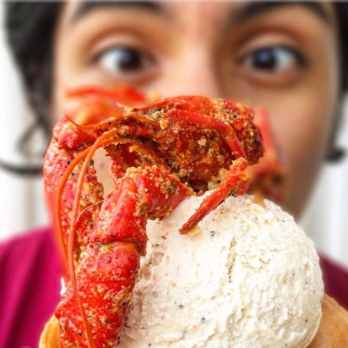 Crawfish ice cream 