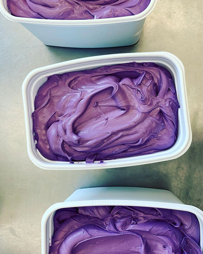 Purple ice cream 