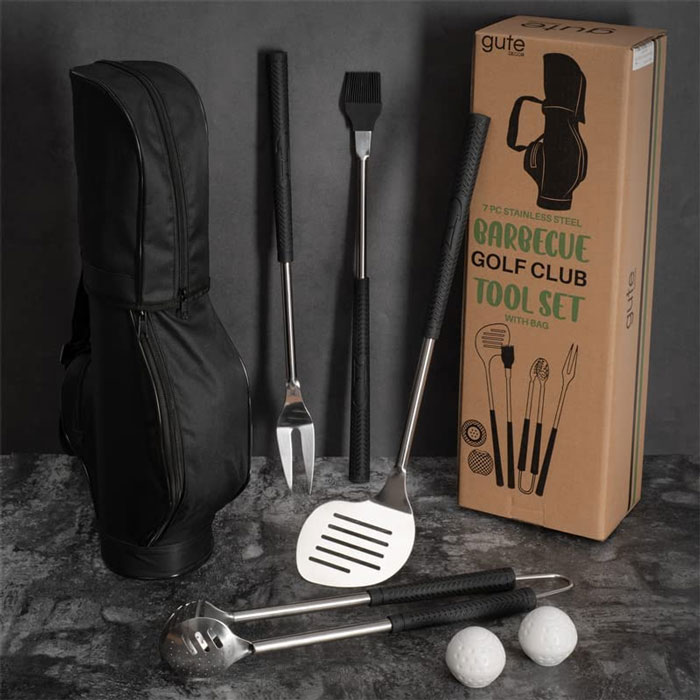 Black Golf-Club Style BBQ Tools