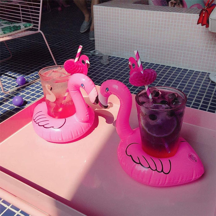 Flamingo drink holders 