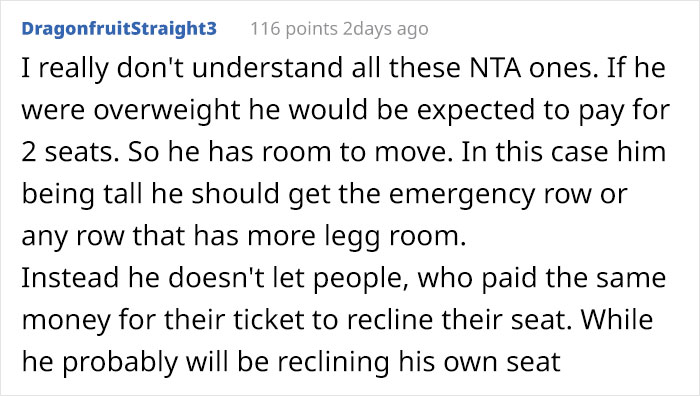 Tall Guy Doesn't Fit In Plane Seat Comfortably, Drama Ensues After Woman Tries To Recline Her Seat Tall Guy Doesn't Fit In Plane Seat Comfortably, Drama Ensues After Woman Tries To Recline Her Seat