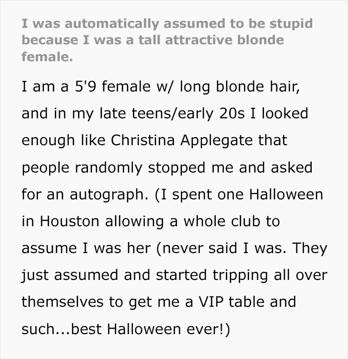 Woman Shares How Others Automatically Assume She's Dumb Because Of Her Looks, Shares Crazy Story Woman Shares How Others Automatically Assume She's Dumb Because Of Her Looks, Shares Crazy Story