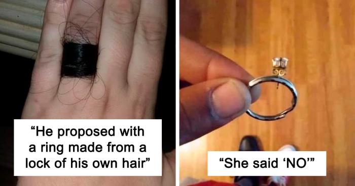 “That’s It, I’m Proposal Shaming”: 30 Times People Couldn’t Hold Back From Roasting Tragic Proposals